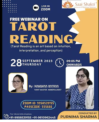 Free Webinar on Tarot Reading (28th September 2023)